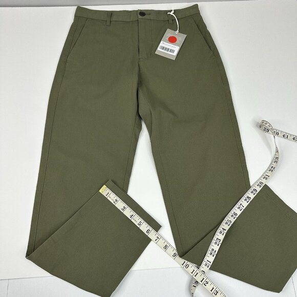 Everlane Uniform Men NWT Green The Perfectly Straight Fit Chino Pant W29-30/L30 - Picture 11 of 12